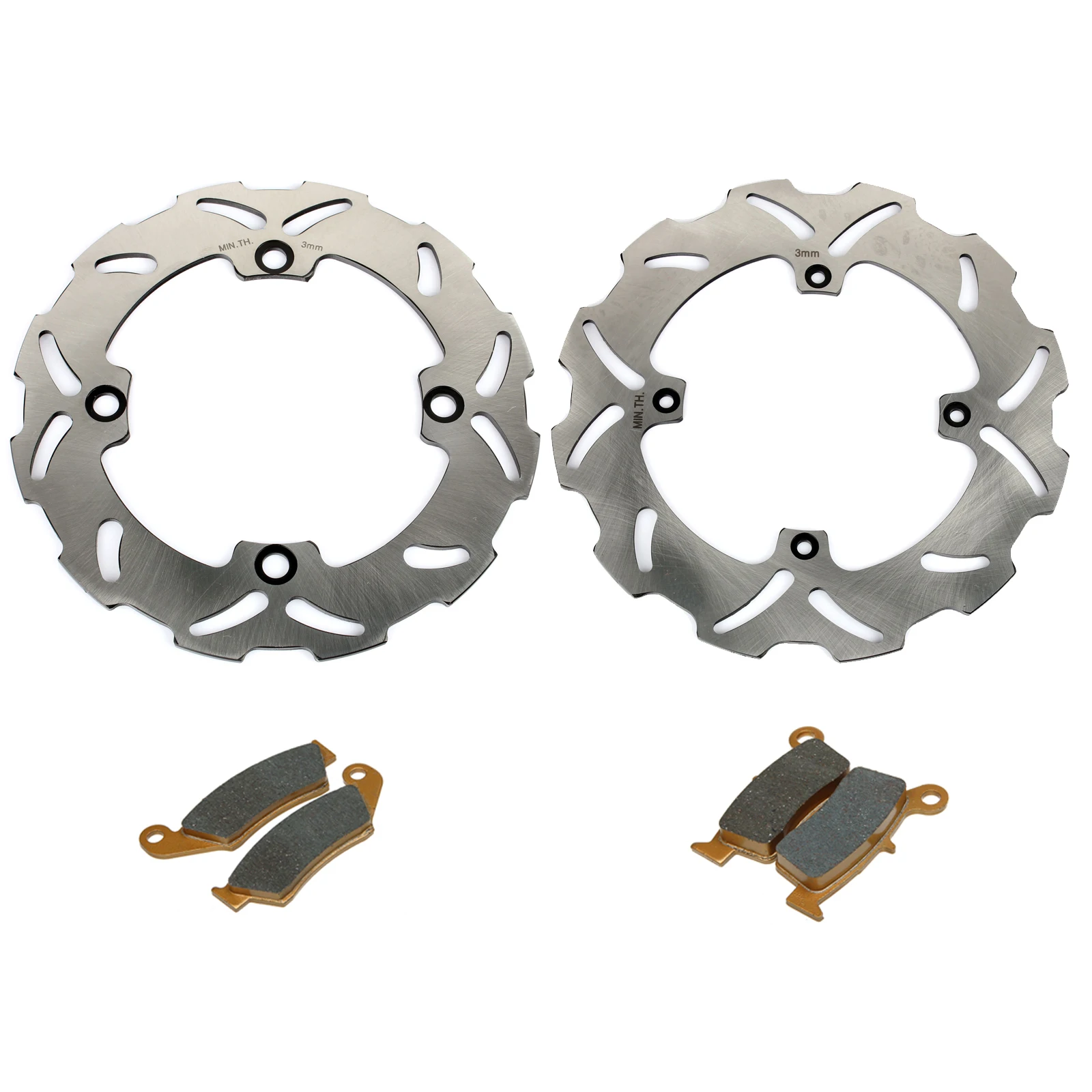 BIKINGBOY передние и задние полный комплект тормозных дисков диски роторы колодки