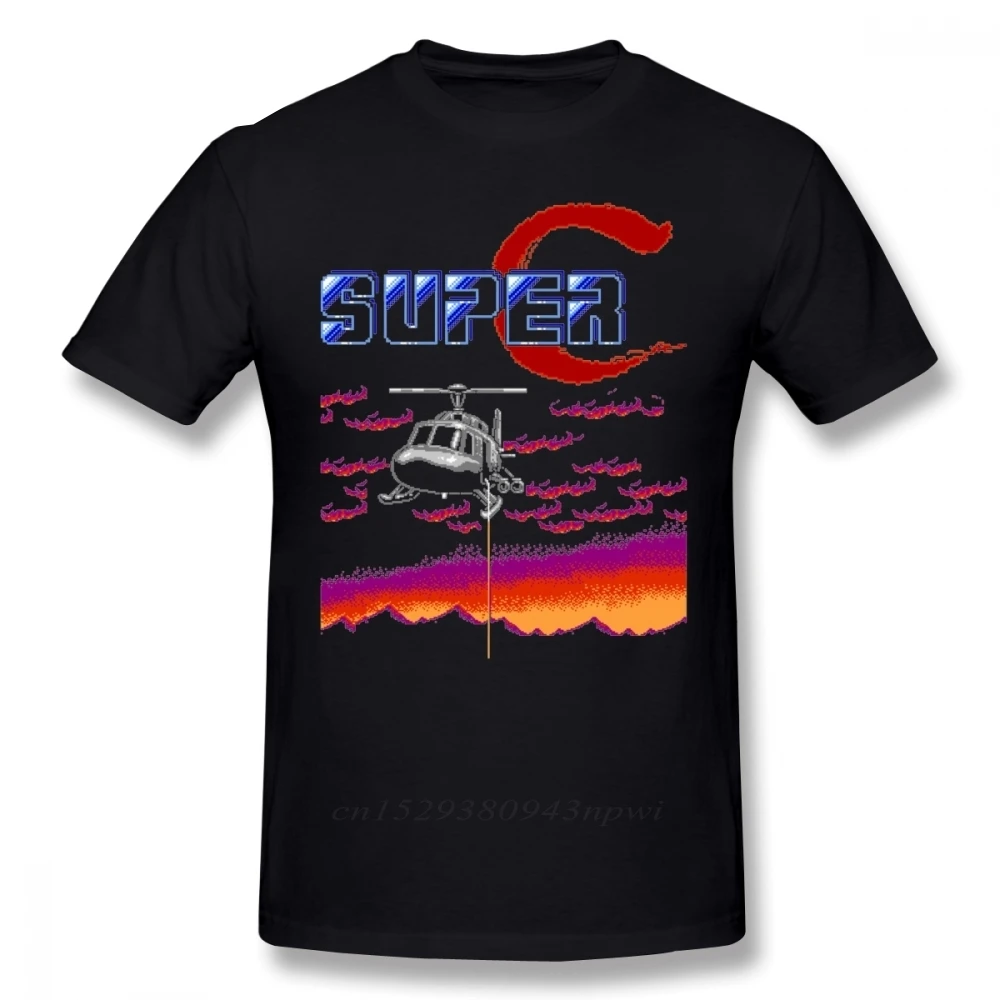 

100% Cotton Hipster Super Contra NES Console Game Tee Shirt MenMan Short Sleeve Free Shipping Homme T Shirt