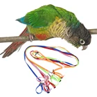 1,2 м поводок для попугаев 1 см Широкий регулируемый поводок из полиэстера противоукусная веревка для птиц