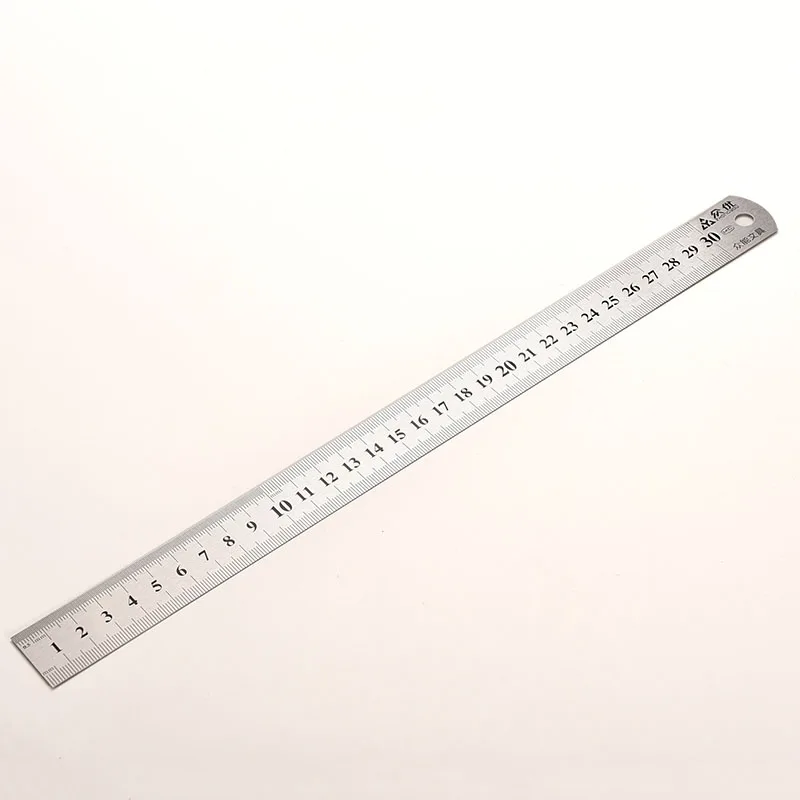 

Нержавеющая сталь металлическая линейка метрическое правило точность двухсторонний измерительный инструмент 30 см оптовая продажа