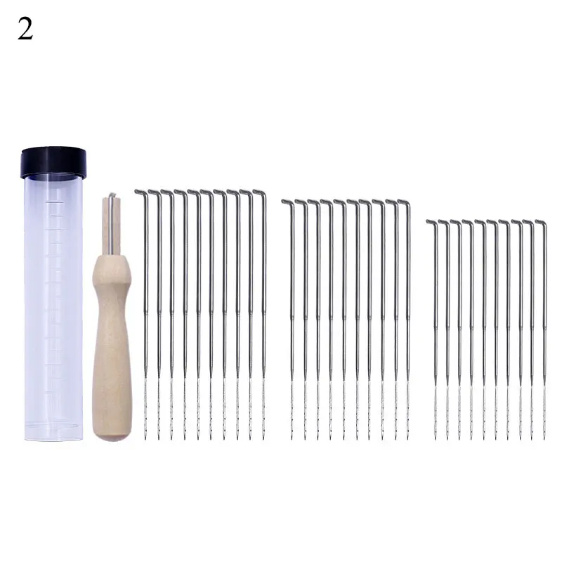 

30pcs Felting Needles Kits DIY Supplies Clear Bottle Wool Pin Creativity Felting Needle Tool Set Handicrafts Sewing Needle