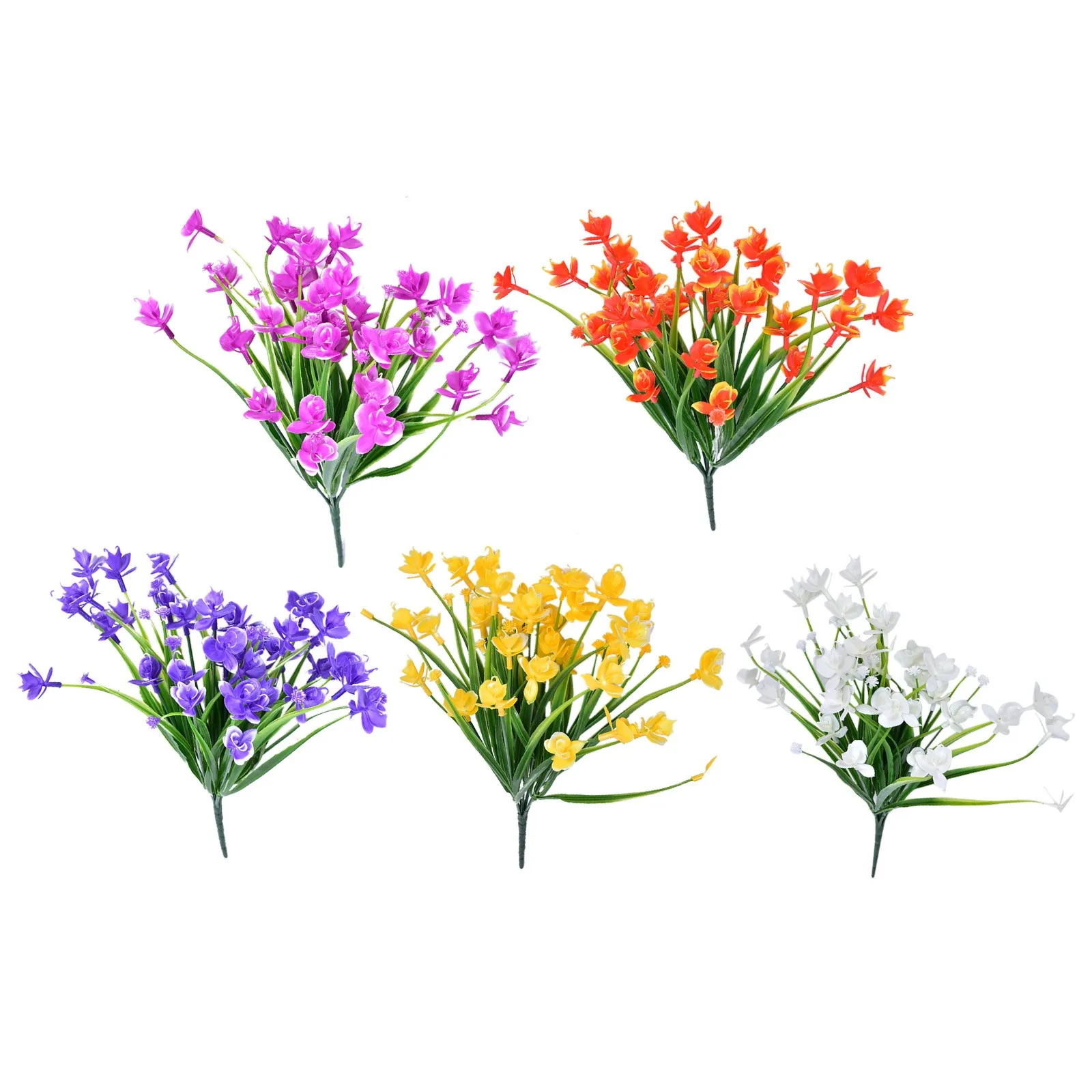 

5pc Party Decorative Wedding Bridal Bouque Artificial Flower Artificial Flower Latex Real Bridal Wedding Bouquet Home Decoration