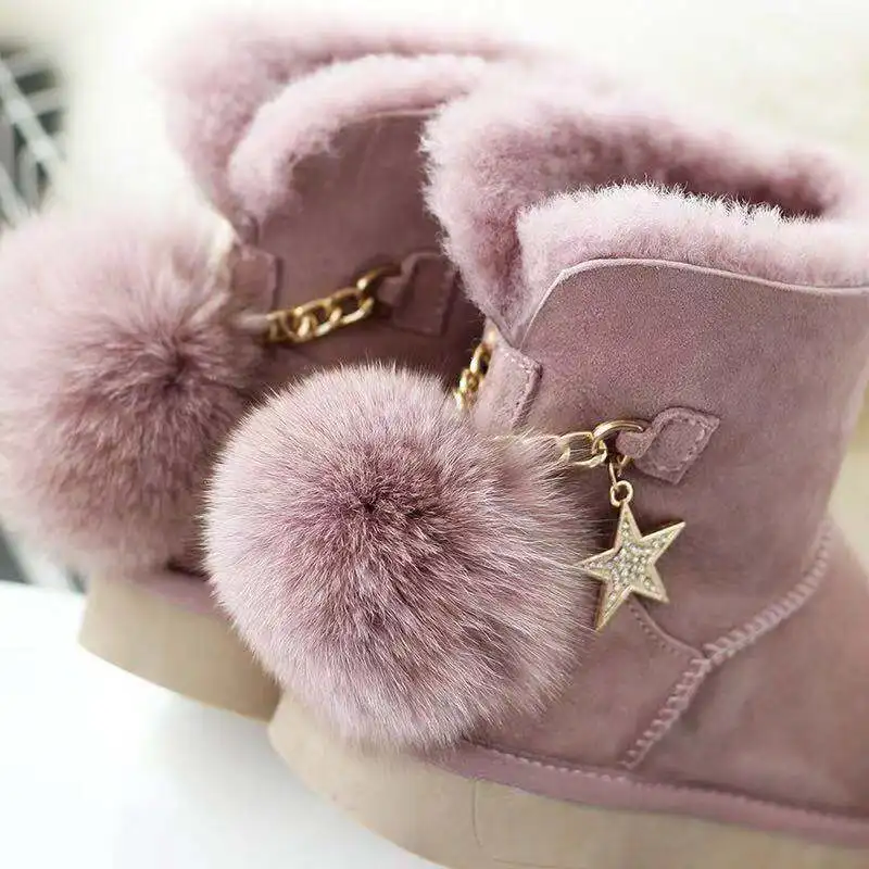 Новейшие Женские ботинки в австралийском стиле с короткими пряжками 2019 г.