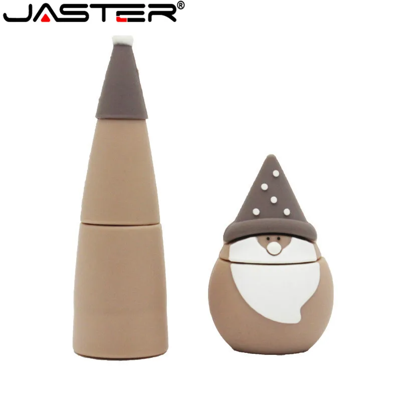 JASTER Рождественский usb-кабель с Санта-Клаусом флеш-накопитель 4 ГБ 8 ГБ 16 ГБ 32 ГБ 64 Гб USB Креативный дизайн u-диск карта памяти