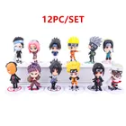 Фигурки героев аниме Наруто, из ПВХ, 12 шт., 7 см