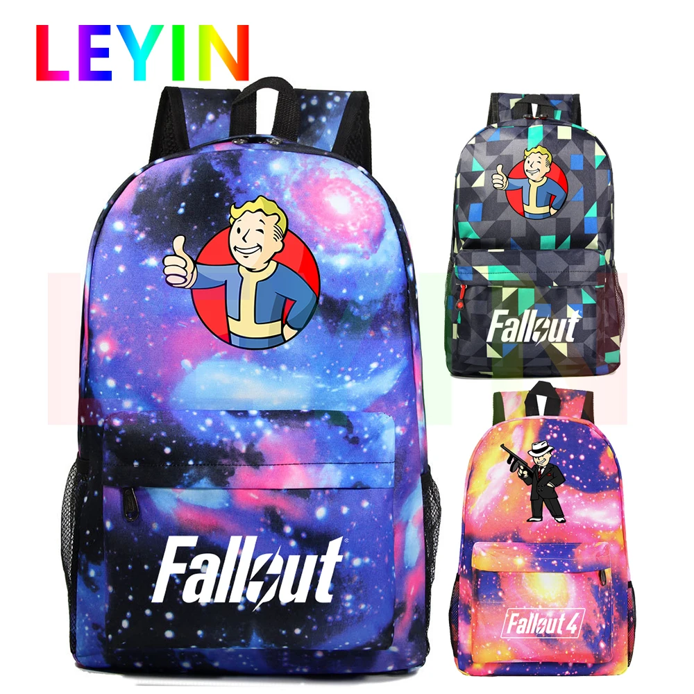 

Fallout4 Backpack Women Travel Bags Gaming Daypack Fallout 4 Schoolbag Game Rucksack Satchel Children SchoolBag Outdoor Day Pack