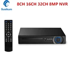 Сетевой видеорегистратор 4K CCTV NVR 8 каналов 16 каналов 32 канала XMEYE APP ONVIF H.265 P2P HDMI VGA выход P2P 8 Мп сетевой видеорегистратор для системы IP CCTV