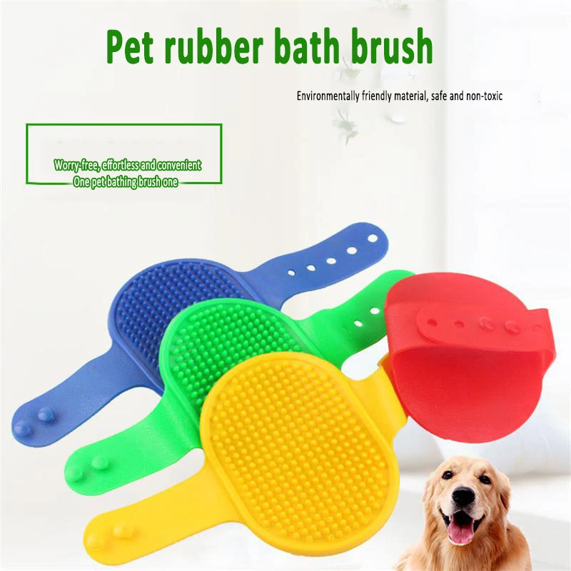 

MAMY PETS Soft Rubber Bath Brush Pet Quick Cleaner Cat Dog Massage Brush Comb Gentle Bristles Cleaning Tools Pet Supplies