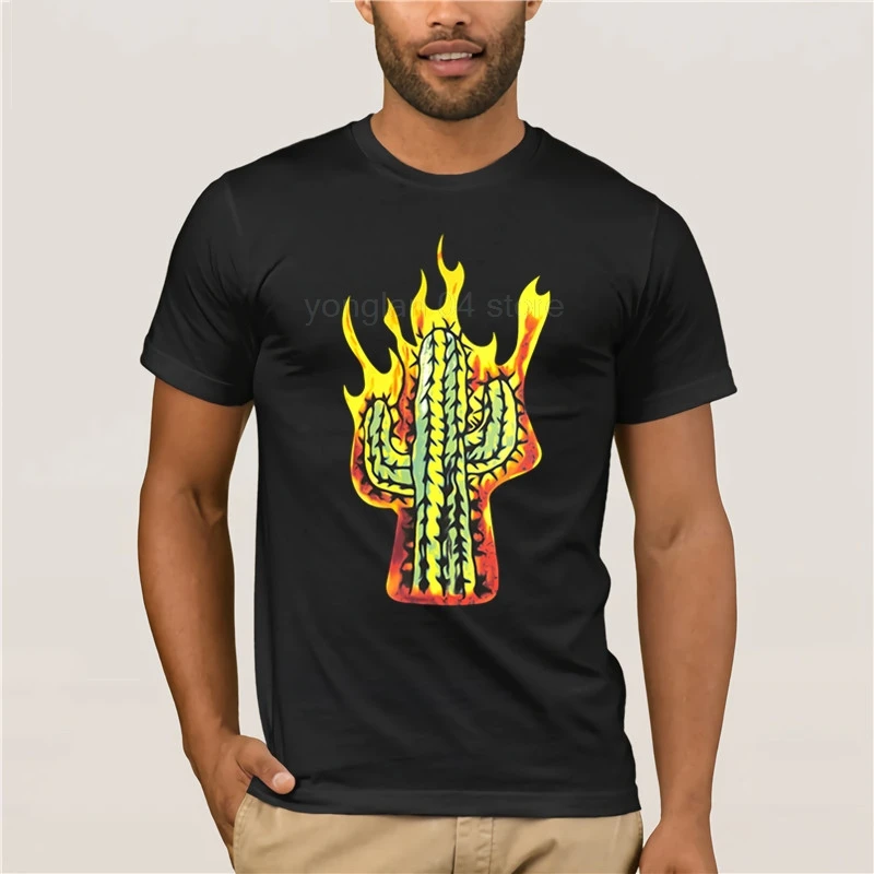 

2019 Trendy Creative Graphic T shirt Top Astrodome golpe mi flamante Cactus camisa de los hombres las mujeres