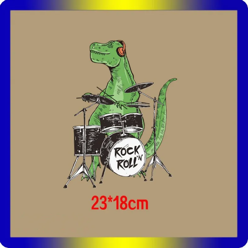 1 шт. динозавр тираннозавр мальчик стикер Железный На декор для одежды футболка