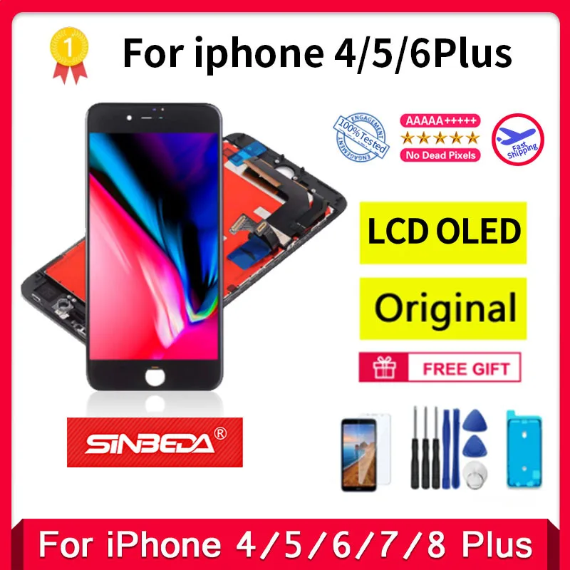 

LCD screen for iPhone 4 5 6Plus is 100% new, attacked, factory delivered, display, touch Suppliers