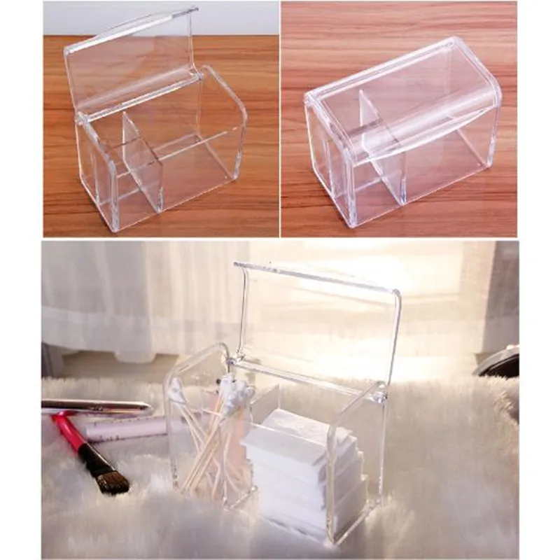 Пластиковая Косметическая хлопковая искусственная Пылезащитная коробка для