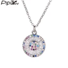 Ожерелье Pipitree AAA с фианитами для женщин, модное ожерелье золотого цвета с кубическим цирконием и кристаллами, Ювелирное Украшение, женское колье