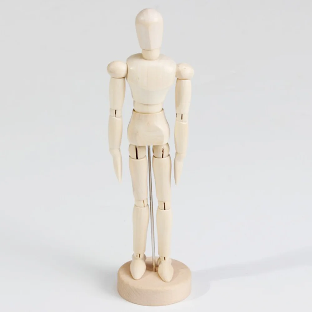 Деревянная фигурка модель человеческого искусства манекен для художников эскиз