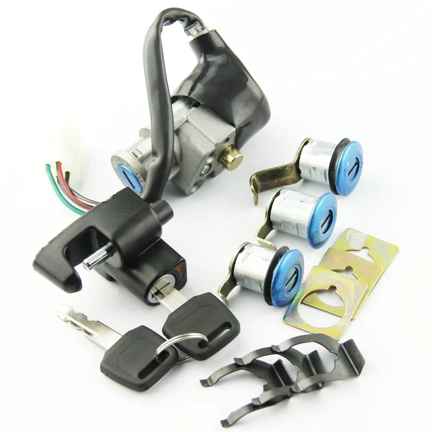 Motorcycle Key Fuel Cap Kit Ignition Switch For Honda CN250 Helix 1986-1999 2001 2002 2003 2004 2005 2006 2007 OEM 35010-KS4-711
