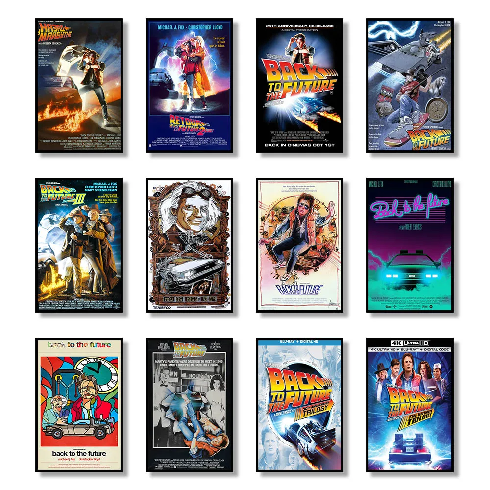 

Картина на холсте «Назад в будущее», Настенная картина в классическом стиле, современный декор для гостиной, спальни, постеры и принты