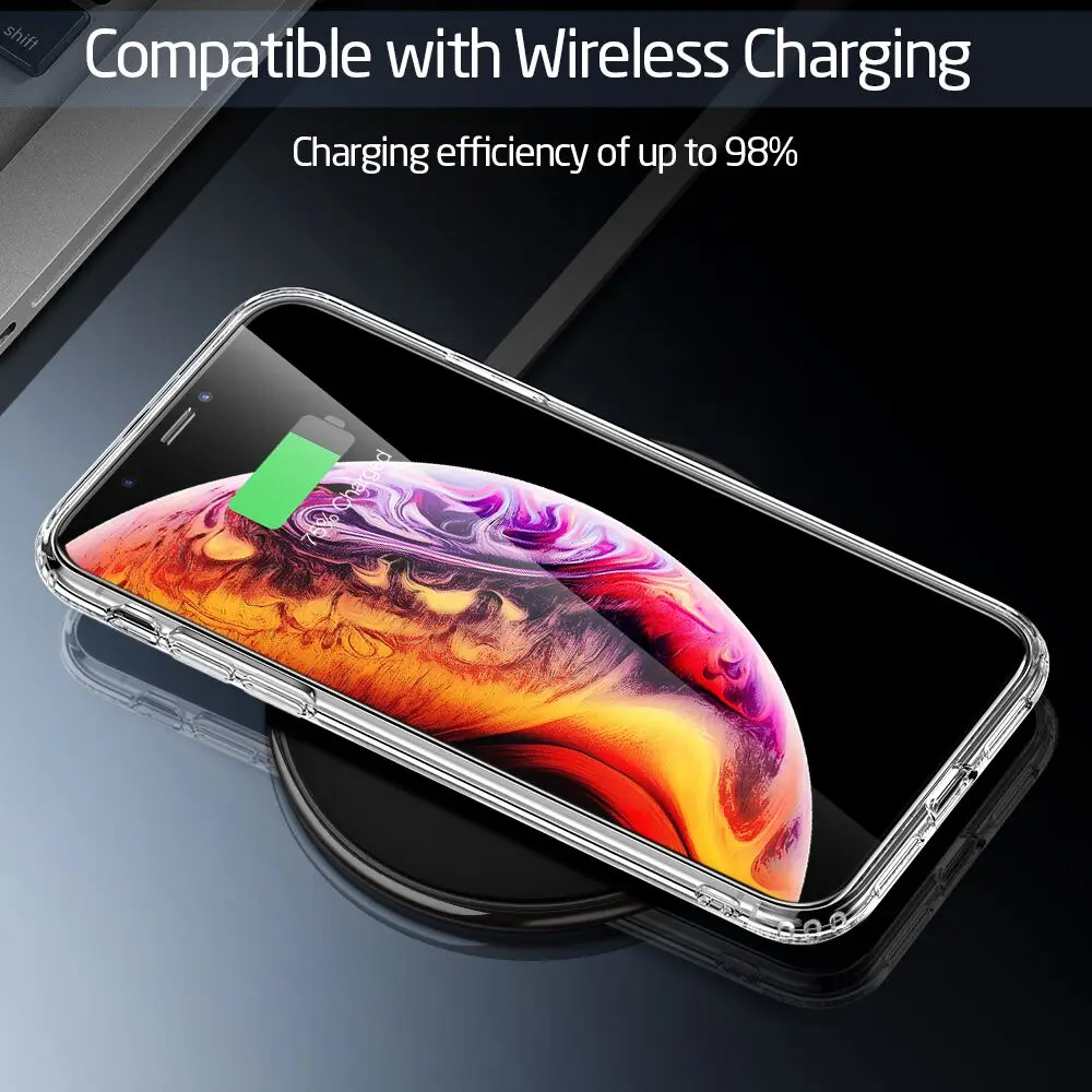 Прозрачный стеклянный чехол для Iphone 11 Pro Max 2019 телефона мягкий TPU Edge Coque iPhone Xs Xr X 7 8 6S