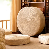 straw pouf seat rustic floor cushion meditation ottoman home decor cushion buckwheat floor seat japanese cushion