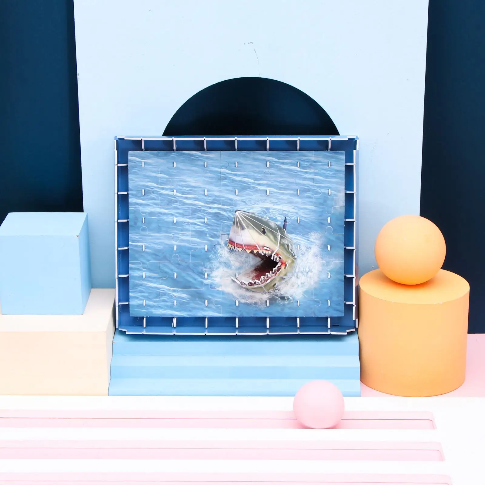 

Kid Brain Training Jigsaw Three Dimensional Puzzles Toy 3D Shark Puzzling Toy Child Educational Assemble Puzzle Jigsaw Toy Set