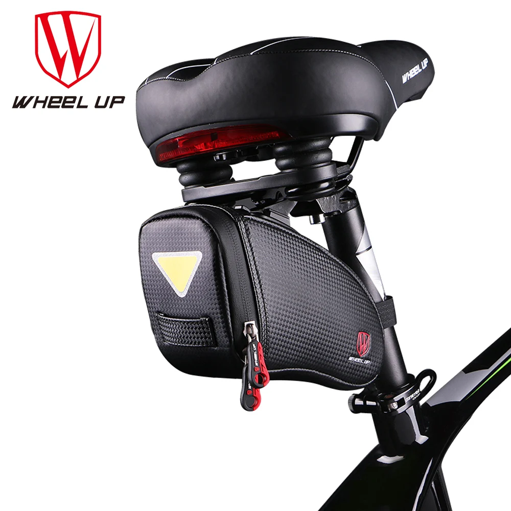 

WHeeL UP Biking Bag MTB Bike Saddle Bag Waterproof Cycling Tools Pannier Reflection Rear Seatpost Bag Basket Bicycle Accessories