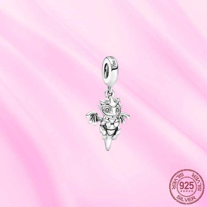 

2021 New 925 Sterling Silver fashion dragon Charm pendant Fit Original Pandora Bracelets Women DIY Birthday Jewelry gift
