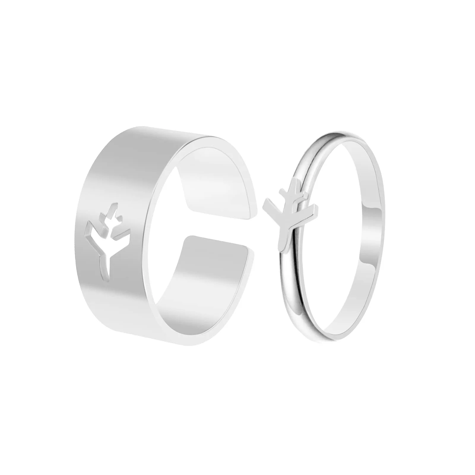 

2021 New Fashion New Product Metal Geometry Airplane Ring Opening Adjustable Personality Jewelry