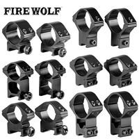 fire wolf 30mm 25 4mm riflescope mount ring 11mm 20mm dovetail rail high profile low profile for rifle scope hunting mount