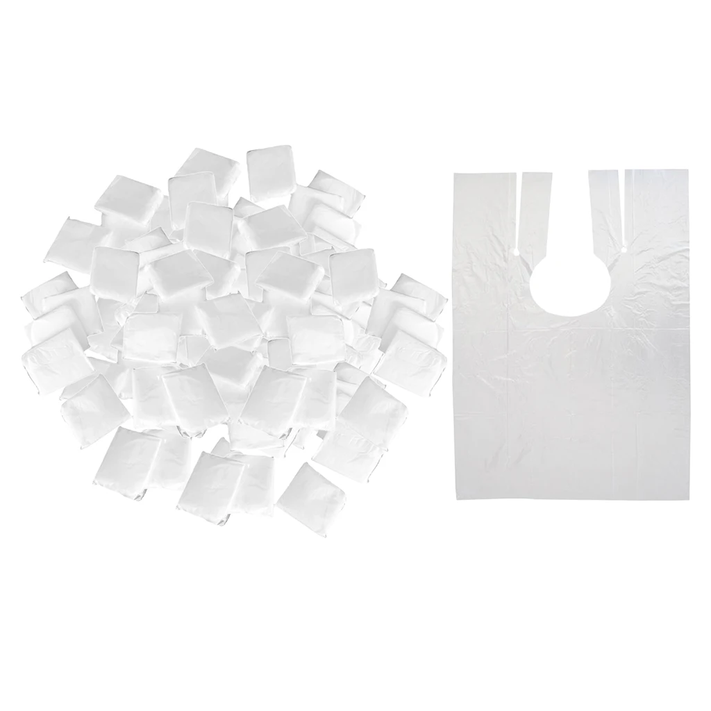 

200pcs Disposable Hair Cutting Cape Gown Hairdresser Barber Capes Cloth