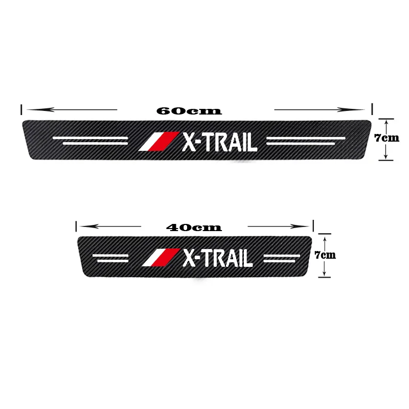 

Car Door Sill Protector Sticker For Nissan X-TRAIL PU Leather Car Trunk Threshold Protective Stickers Styling Accessories