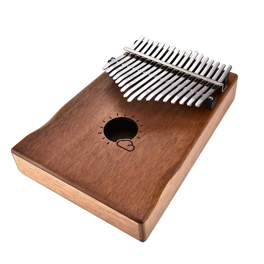 

Professional 17 Keys Kalimba Mbira Likembe Solid Mahogany Wood Thumb Piano Finger Percussion Gifts LDF668
