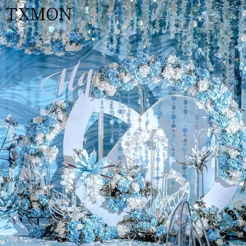 Свадебные украшения синий Моделирование Шелковый Искусственный цветок дома