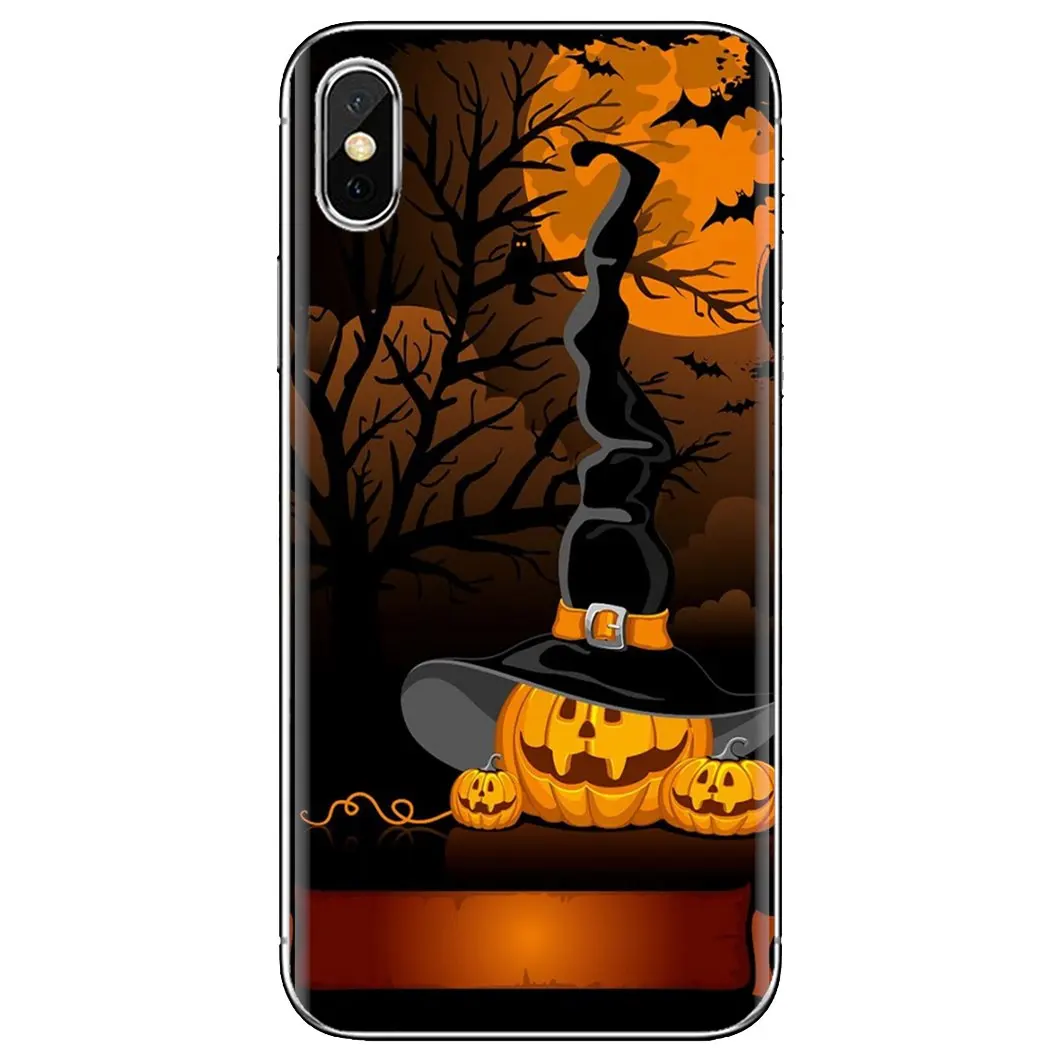 Силиконовый чехол для телефона Xiaomi mi Redmi Note 3 4 4X 5 6 7 8 8t 9 9s 9t 10 pro lite с тыквой Хэллоуин