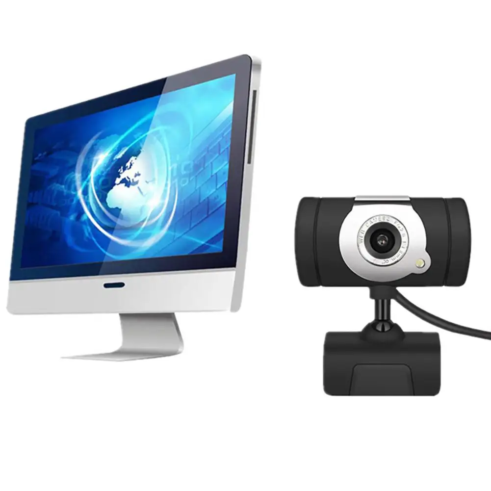 

Computer Webcam High Definition 1.3 Megapixel USB Webcam Camera With Microphone For PC Live Streaming In Stock