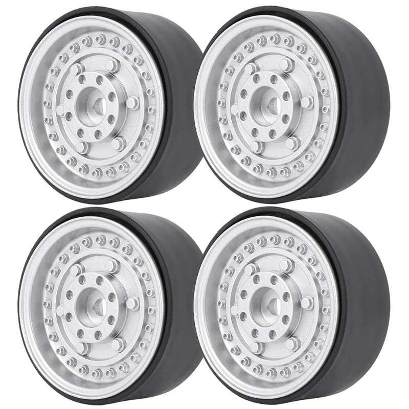 

4Pcs Metal 1.9Inch Beadlock Wheel Rim Hub for 1/10 Rc Crawler Car Axial Scx10 90046 Traxxas Trx4 Tf2 Rc4Wd D90 D110