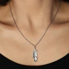 Seblasy Новая мода серебро цвет темперамент листья Длинная цепочка ожерелья и подвески для женщин DIY брелок ювелирные изделия