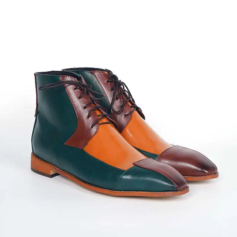 

Мужские деловые кожаные ботинки, коричневые Винтажные ботинки до щиколотки для офиса, для вождения, осень 2019
