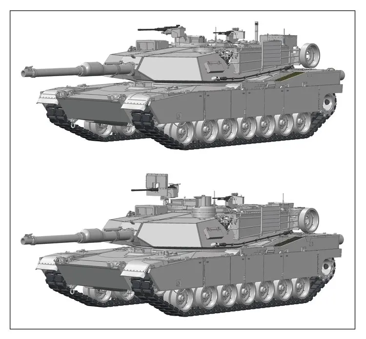 Rye Field 5007 1/35 US M1A1/A2 Abrams w/Полный Интерьер танк дисплей коллекционная игрушка