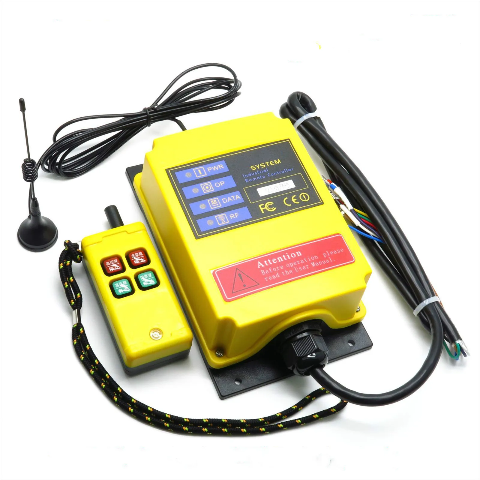 CHTAR F21-2S-TXZB mud pump special 500m long distance industrial wireless remote Control controller push button electric hoist |