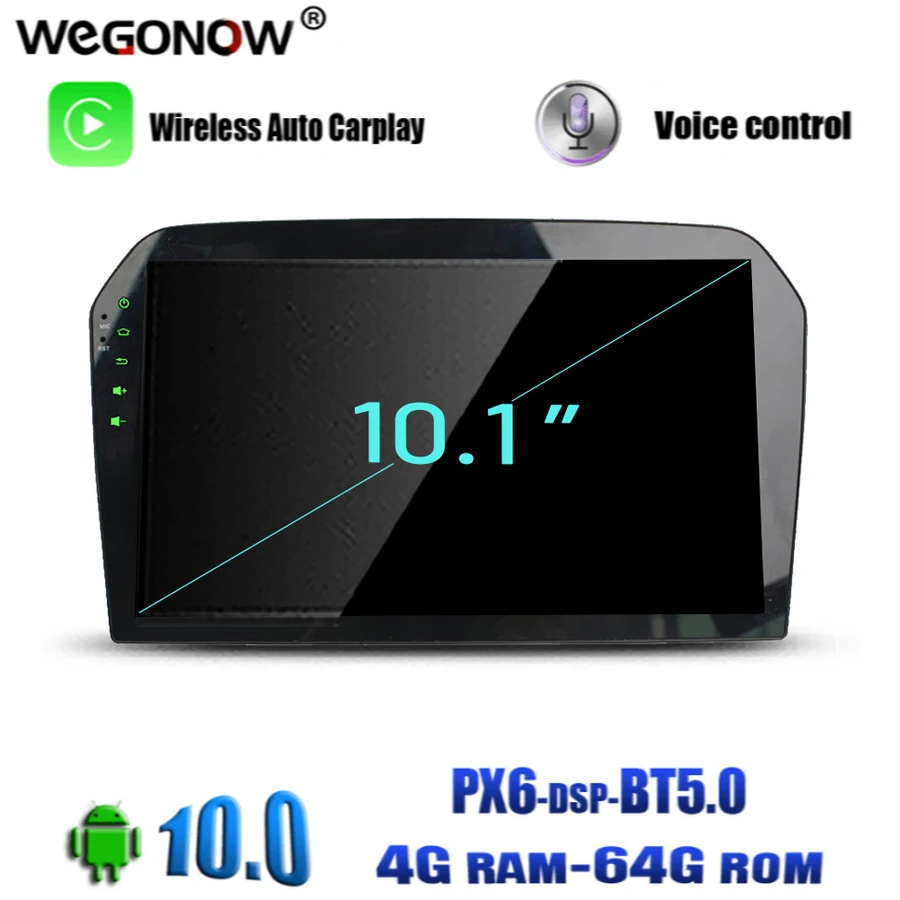 Автомобильный мультимедийный плеер PX6 DSP 8 ядер Android 10 0 4 Гб ОЗУ 64 ПЗУ GPS карта RDS