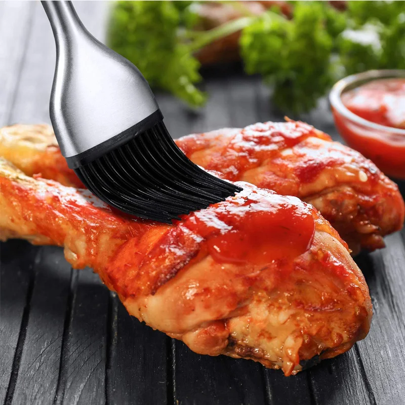 2 шт. силиконовые соус щеточка для барбекю прочный кисточка смазывания гриля с