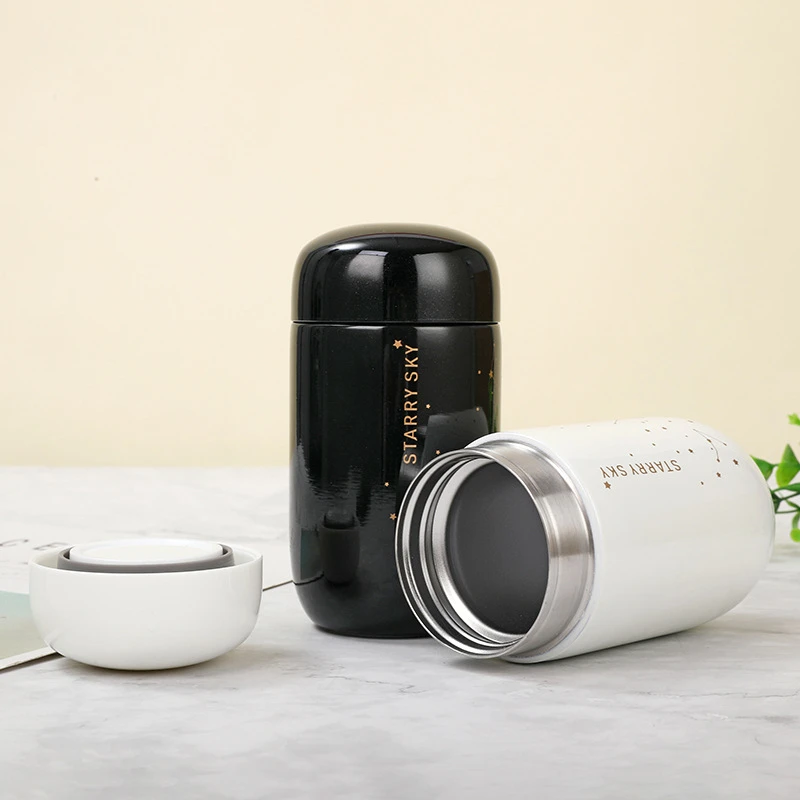 Мини бутылка-термос звездное небо маленький Ёмкость герметичные Кофе кружка 304