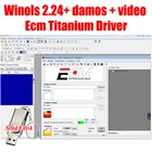 Лидер продаж 2021, Winols 2,24 + Ecm Titanium 26000 + разблокированный патч + файлы Damos + руководство пользователя, диагностический инструмент