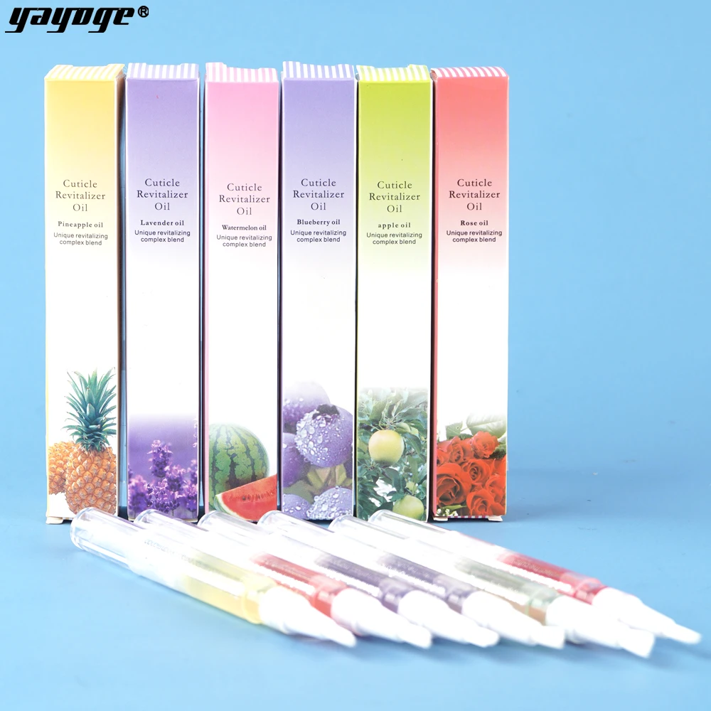 Yayoge 6ml Nail Nutrition Oil Pen Nail Treatment Pen 8 Smell Revitalizer Cuticle Oil Prevent Agnail Gel Polish Nourish Nail skin