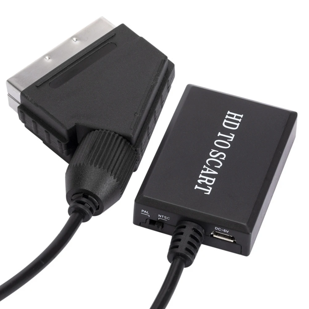 

Преобразователь SCART в HDMI Wrugste Scart in HDMI выход HD 720P/1080P переключатель Видео Аудио преобразователь адаптер с кабелем для HDTV DVD