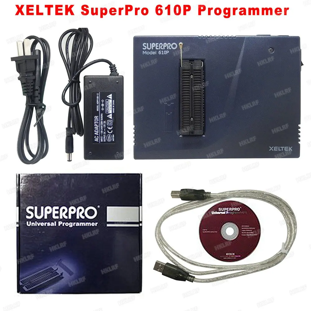 610P Programmer XELTEK SuperPro 610P Универсальный программатор с 48 универсальными штыревыми драйверами+ 45 адаптеров ISP EDID код - Цвет: 610P Programmer