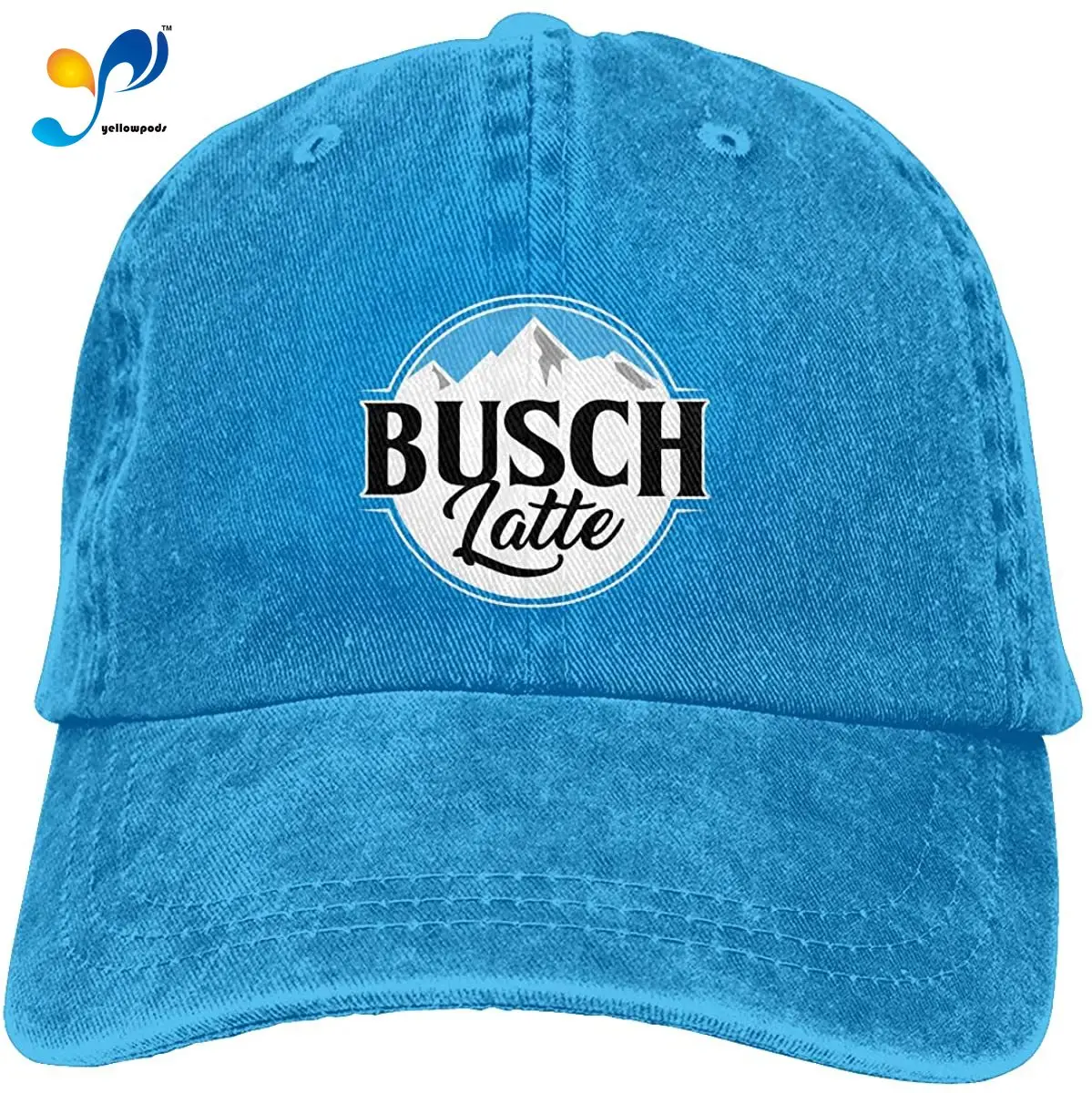 

KANATSIU Hip Hop Baseball Cap,Busch-Light-Busch-Latte-Beer Contrast Flat Bill Brim Sun Hat Red