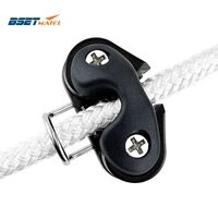 black composite ball bearing cam cleat with leading ring pilates equipment boat fast entry rope wire fairlead sailing accessorie