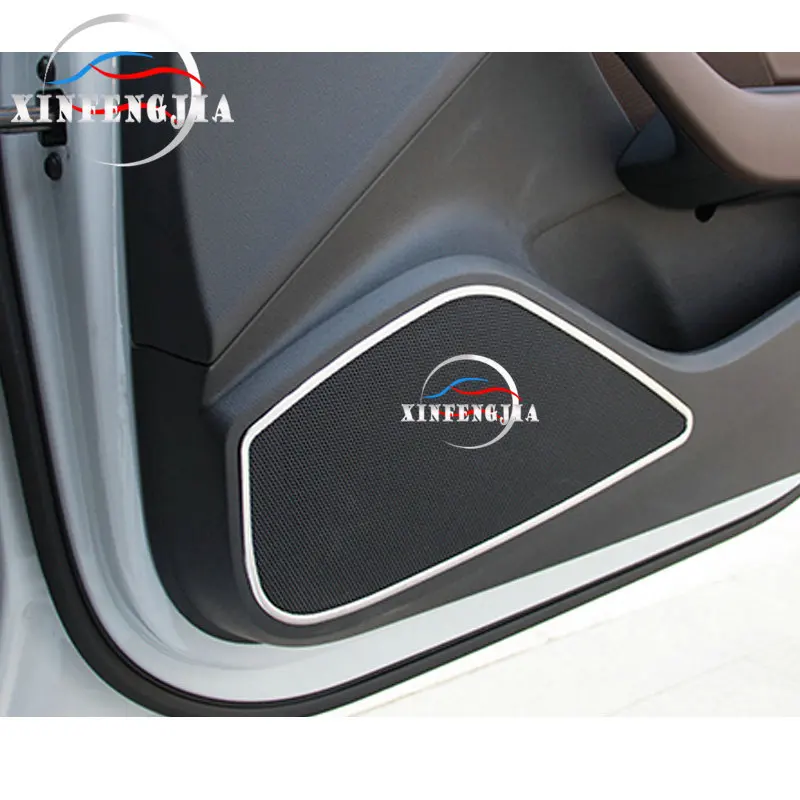 For Audi A3 15-2017 4pcs Stainless Door Speakers Louder Frame Cover Trim | Автомобили и мотоциклы