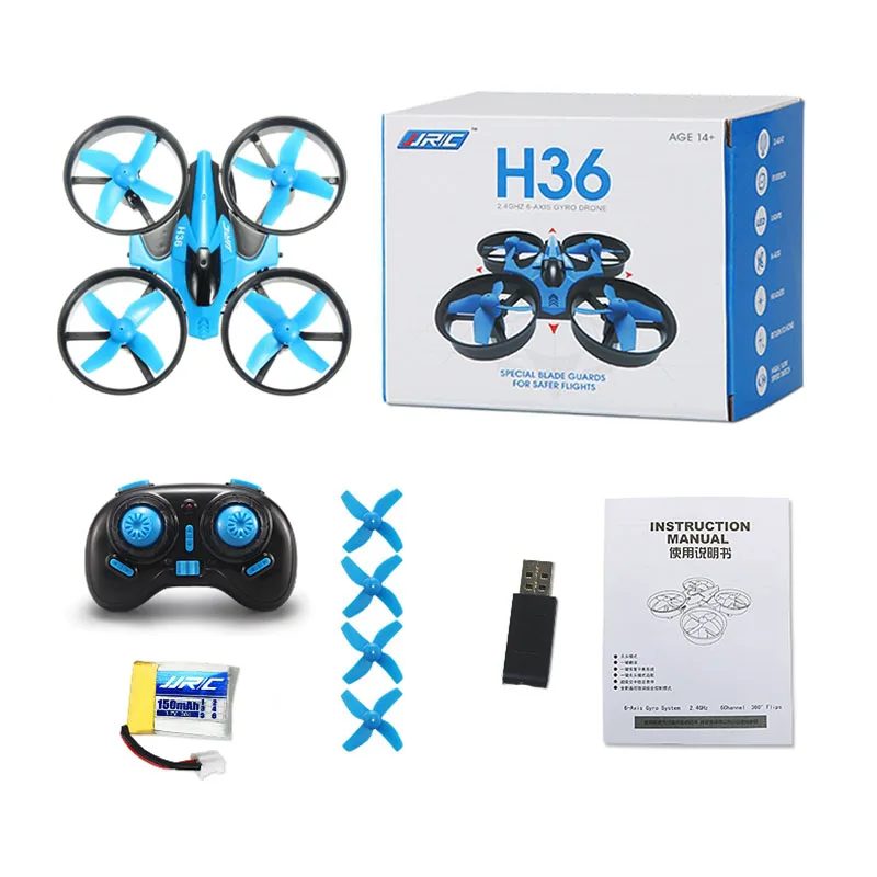 JJR/C JJRC H36 Мини Квадрокоптер 2 4G 4CH 6 Axis Скорость 3D Флип Безголовый Режим RC Дрон