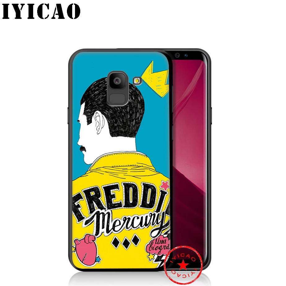 IYICAO queen Фредди Меркьюри мягкий чехол для телефона samsung Galaxy A9 A8 A7 J6 A6 плюс 2018 A5 A3 2016